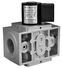 Клапаны электромагнитные двухпозиционные муфтовые с ручным регулятором расхода газа